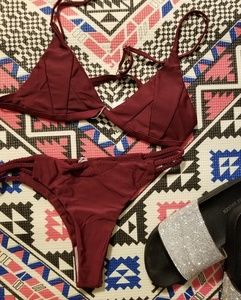 🍷 wine triangle bikini